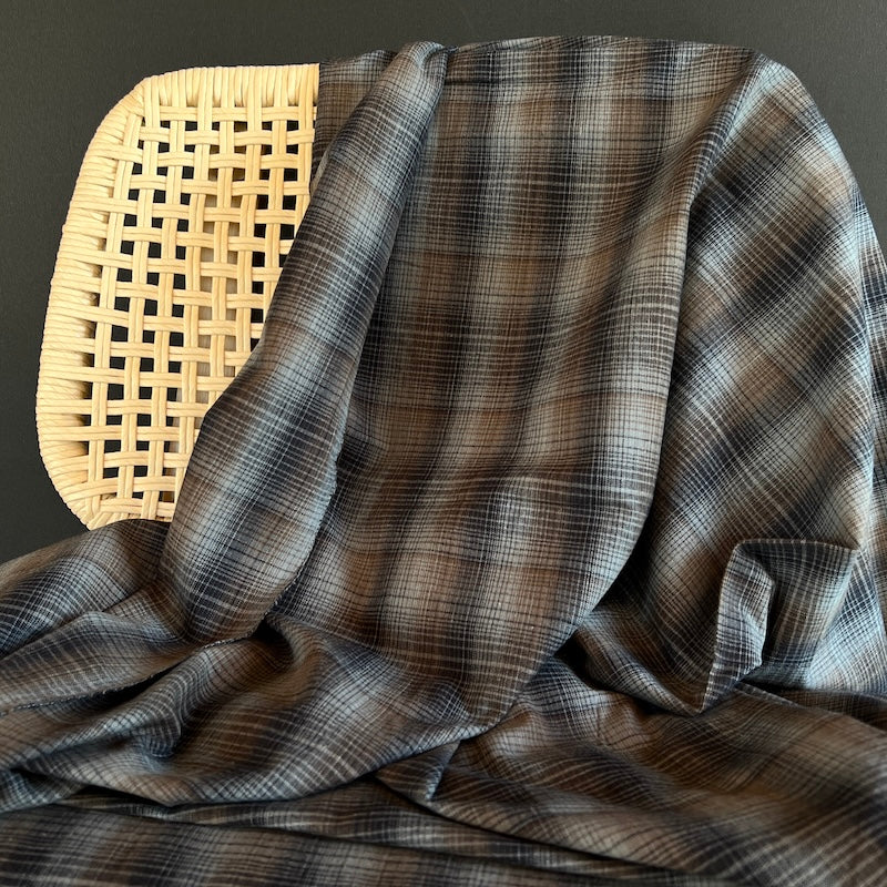 Diamond Textiles - Rustic Homespun Cotton - Midnight Coffee