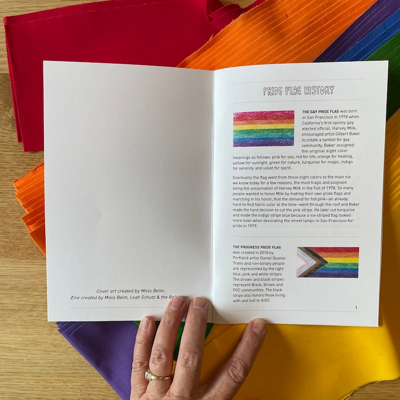 Bolt Pride Flag - Zines and Kits