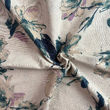 Hokkoh - Cotton Sheeting - Ivory & Emerald Gestural Floral