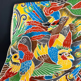 SALE-Kobayashi - Cotton Dobby - Oversized Parrots - Bright