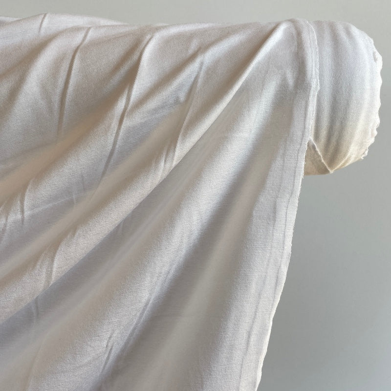 Bamboo Jersey - Knit - White fabric