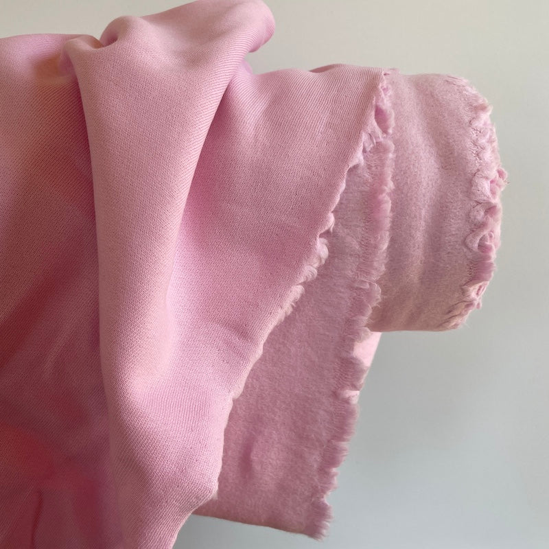 100% Organic Cotton Fleece - Bubblegum fabric
