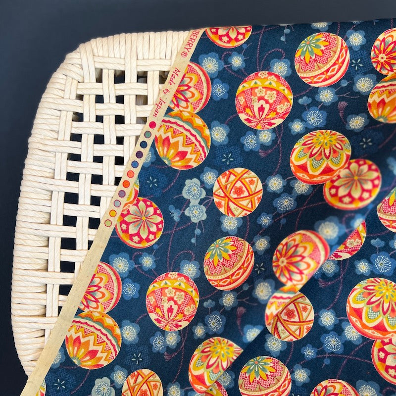 Sevenberry - Cotton Sheeting - Temari Balls - Indigo