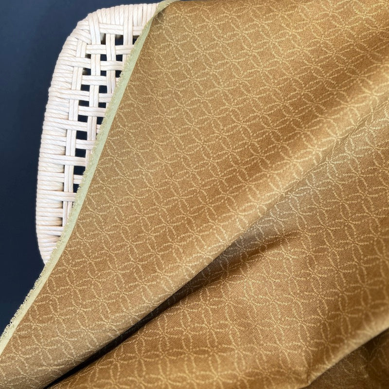 Morikiku - Cotton Jacquard - Shippo - Mustard