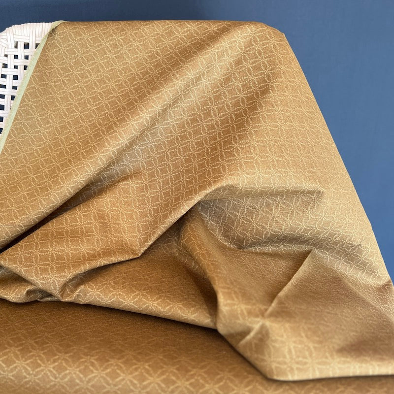 Morikiku - Cotton Jacquard - Shippo - Mustard