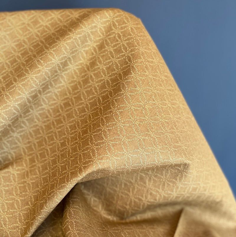 Morikiku - Cotton Jacquard - Shippo - Mustard