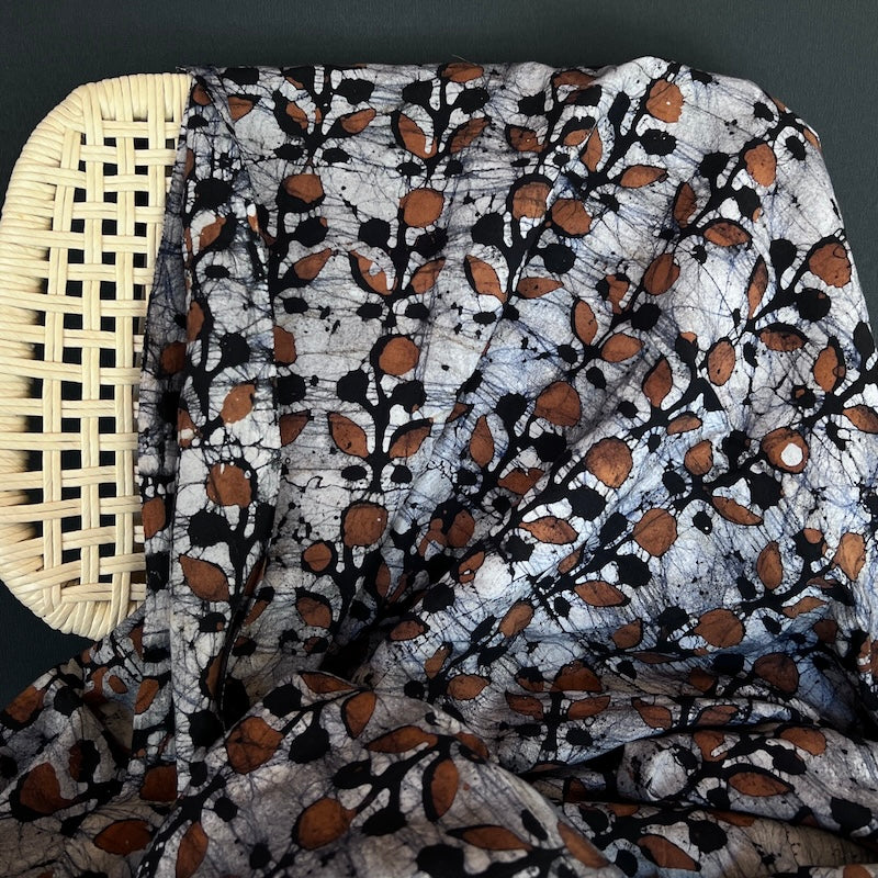 Kutch Hand Batik Print - Cotton - Flower Motif