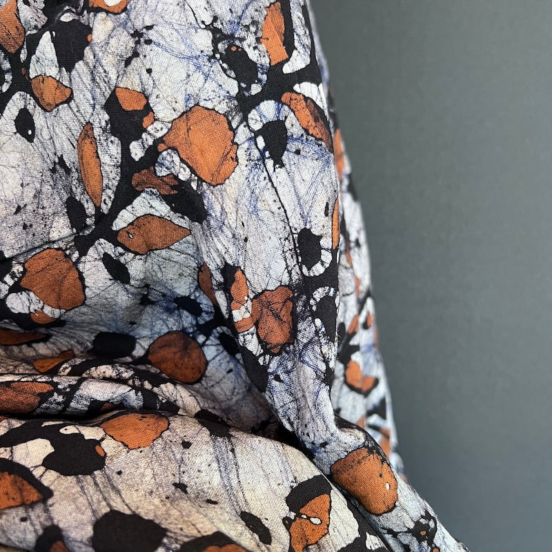 Kutch Hand Batik Print - Cotton - Flower Motif