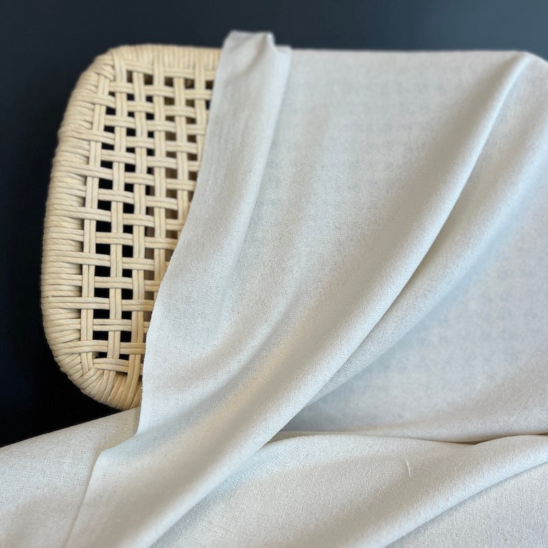 Silk Noil - Checkered - Natural