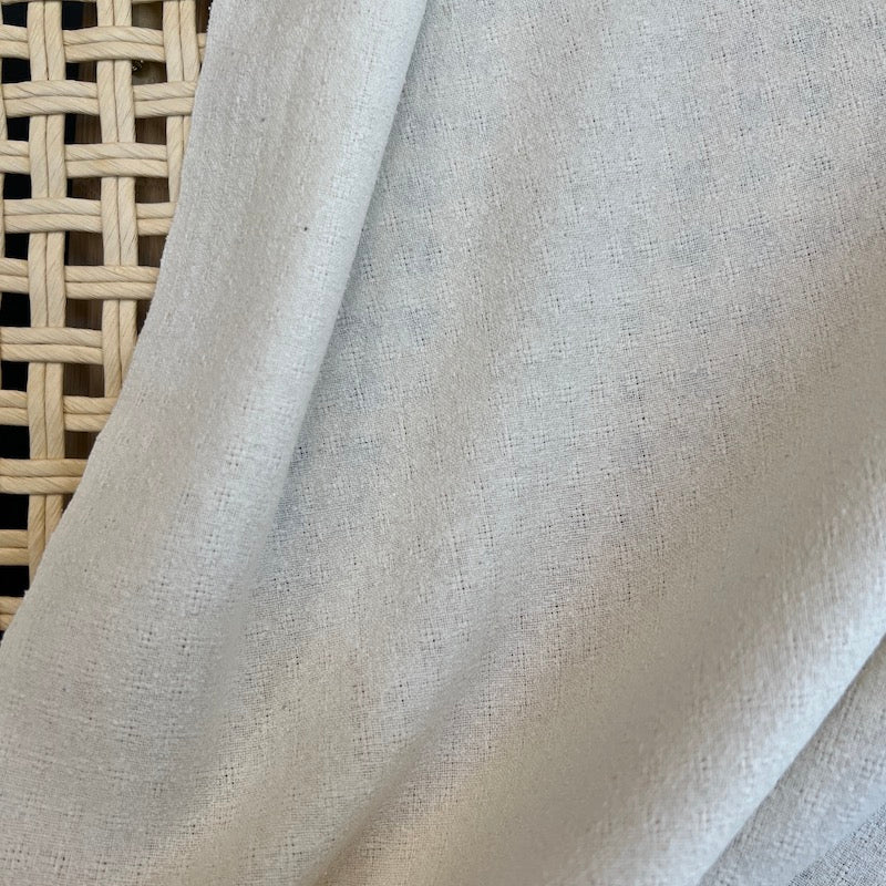 Silk Noil - Checkered - Natural