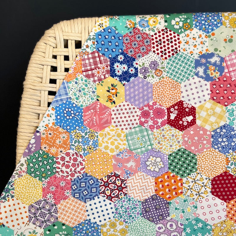 Marcus Fabrics - Aunt Grace Goes Scrappy - Hexagon - Multi
