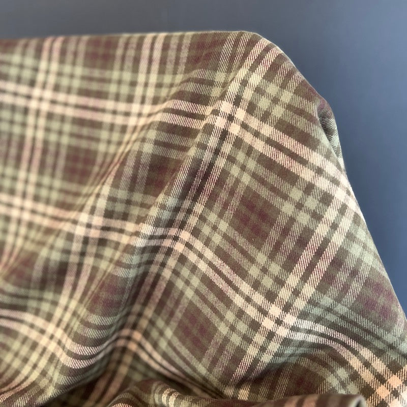 Marcus Fabrics - Cotton Flannel - Primo Plaid - Spice Mix - Green