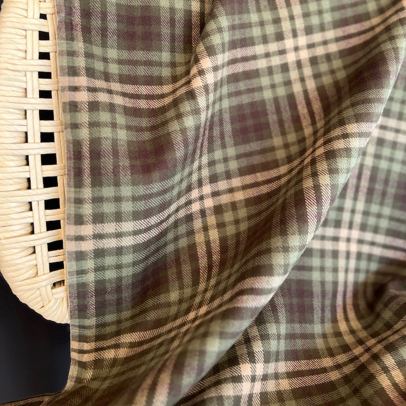 Marcus Fabrics - Cotton Flannel - Primo Plaid - Spice Mix - Green