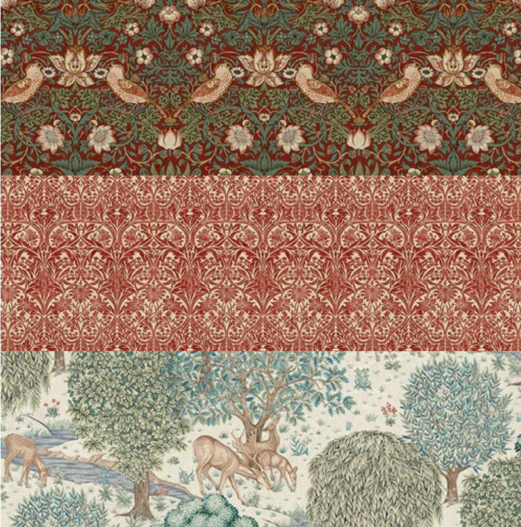 Pre-Cut Bundle - Free Spirit -Morris & Co.- Cotswold Holiday Collection - Fat Quarters