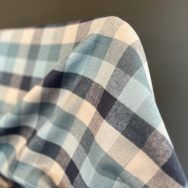 Marcus Fabrics - Cotton Flannel - Primo Plaid - Cool Blues - Indigo