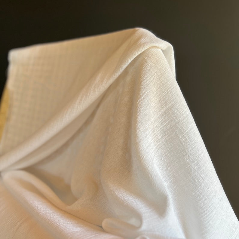Deadstock - Cotton Bubble Gauze - White