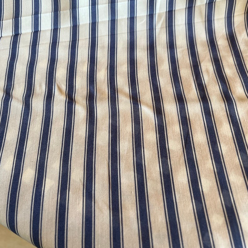 Deadstock - Tencel Stripe - Blue and White