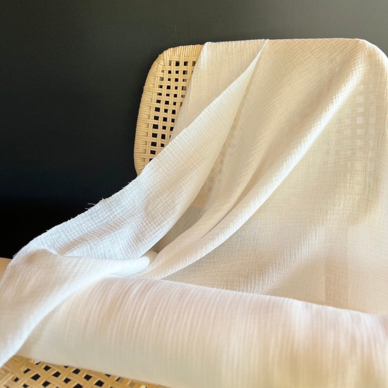 Deadstock - Cotton Gauze - White