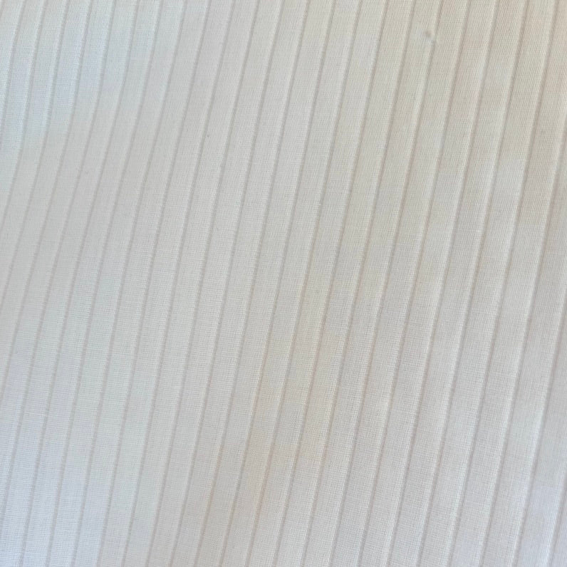 Deadstock - Cotton Blend - Woven Stripe - White