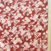 Deadstock - Printed Rayon - Rust Floral