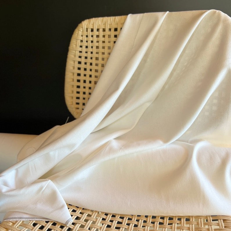 Deadstock - Linen/Rayon Blend - White