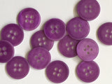 Textile Garden - Matte River Shell Button - 15mm -  Various Colors