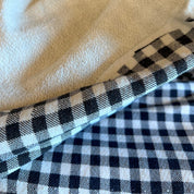 Large Loop French Terry - Black Gingham