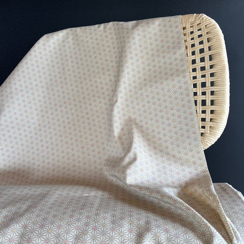 Sevenberry - Cotton Sheeting - Asanoha - Natural