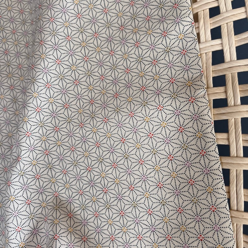 Sevenberry - Cotton Sheeting - Asanoha - Natural