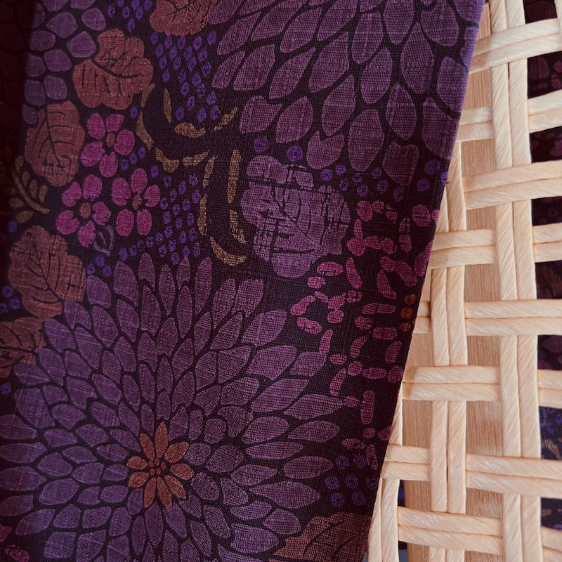 Cosmo - Cotton Dobby - Floral - Purple
