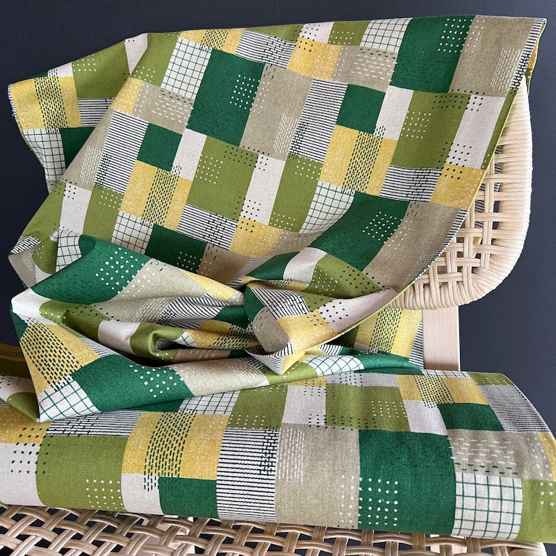 Kokka - Cotton Linen Canvas - Green Fields