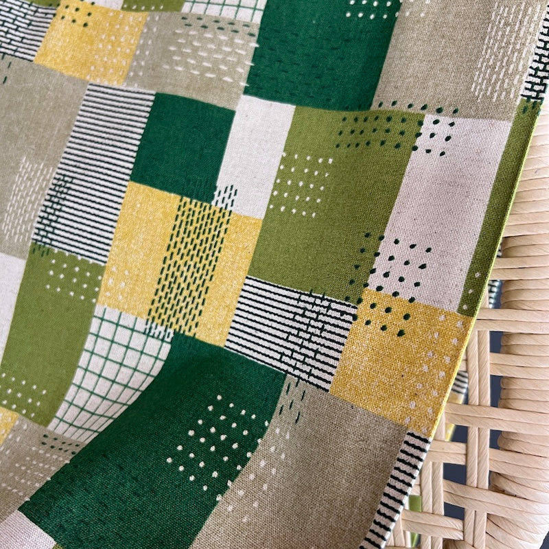 Kokka - Cotton Linen Canvas - Green Fields