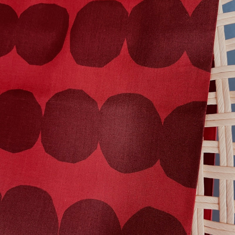 Un/No - Cotton Sheeting - Tonal Dot Stripe - Brick