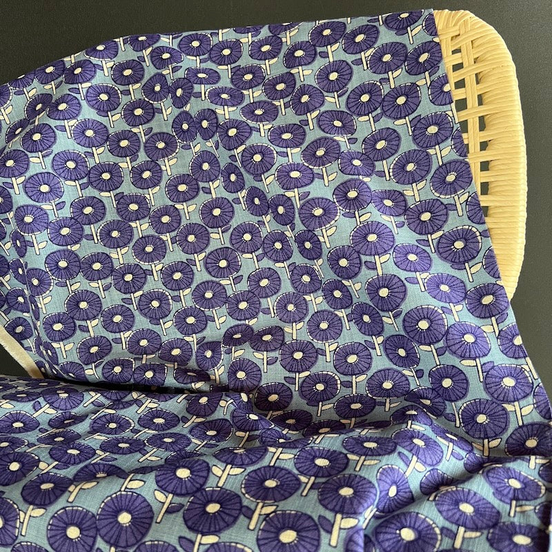 Sevenberry - Cotton Slub - Poppies - Blues
