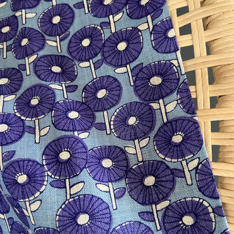 Sevenberry - Cotton Slub - Poppies - Blues