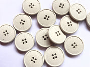 Textile Garden - Recycled Polyester Buttons - 15mm - Simple Matte - Various Colors