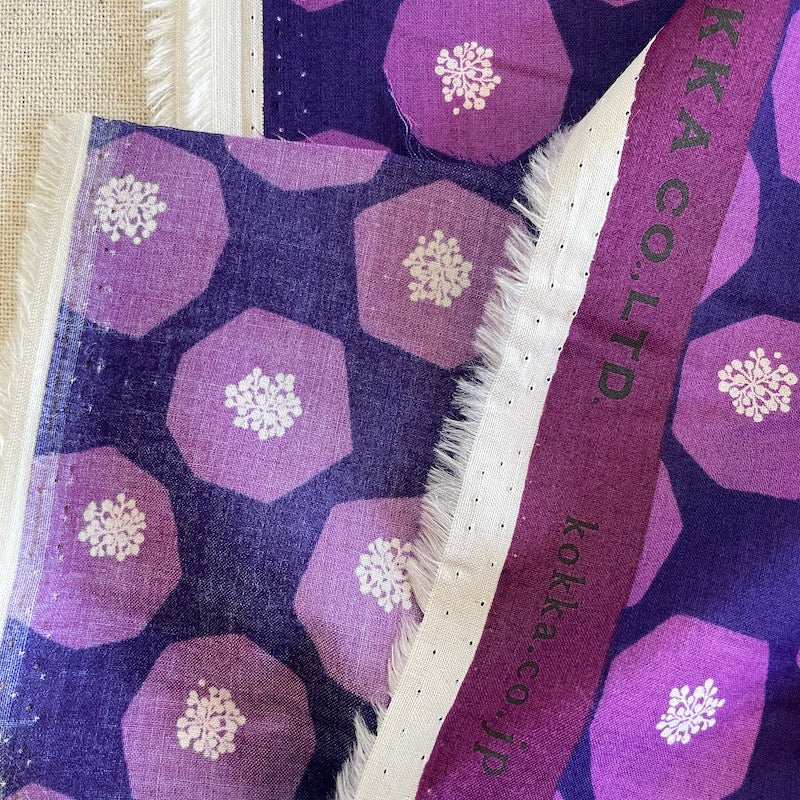 Echino - Cotton Lawn -Mellow - Purple