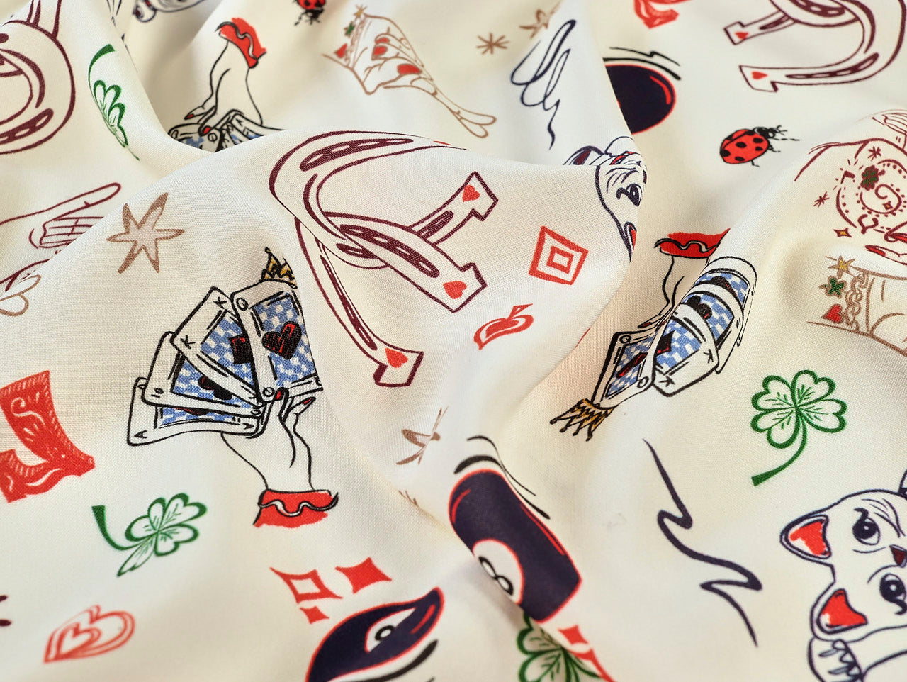 Fabric Godmother - Viscose Lawn - Fortune - Ivory