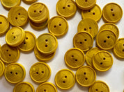 Textile Garden - Dyed Wood Button - 12mm - Various Colors
