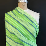 Handwoven Cotton - Yarn Dyed Stripe - Green