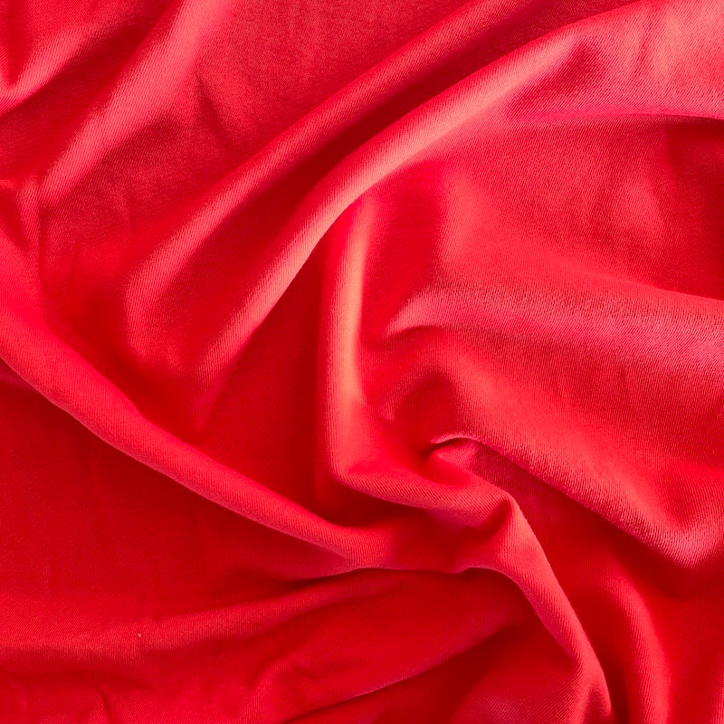 Isee Fabric - Organic Cotton Large Loop French Terry - Tomato