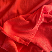 Isee Fabric - Organic Cotton Large Loop French Terry - Tomato