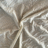 Isee Fabric - Crinkle Cotton - Soft Florals - Honey