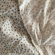 Isee Fabric - Crinkle Cotton - Soft Florals - Honey