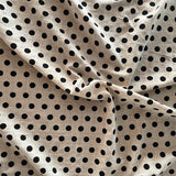 Isee Fabric - Cotton Rayon - Dot - Black Ink