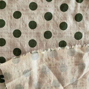 Isee Fabric - Cotton Rayon - Dot - Olive