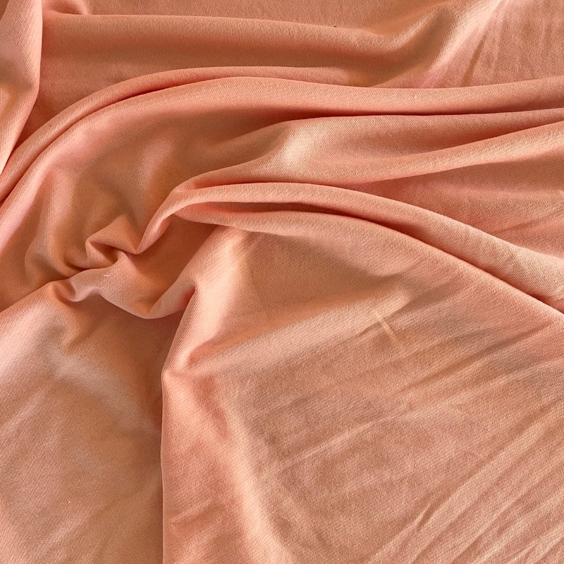 Isee Fabric - Organic Cotton Large Loop French Terry - Grapefruit
