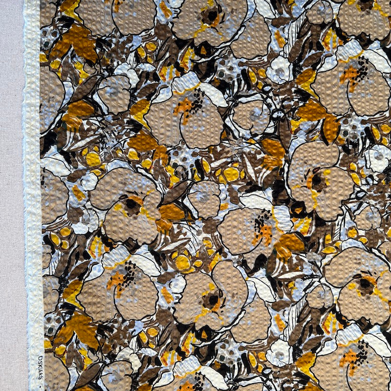 Hokkoh - Salt Shrunk Cotton - Large Floral - Browns