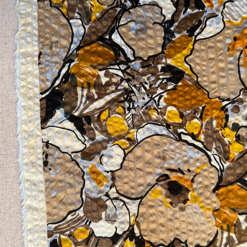 Hokkoh - Salt Shrunk Cotton - Large Floral - Browns