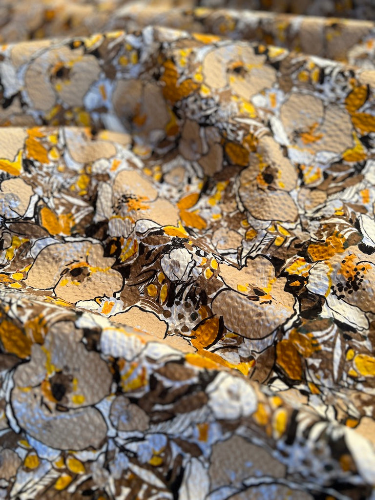 Hokkoh - Salt Shrunk Cotton - Large Floral - Browns